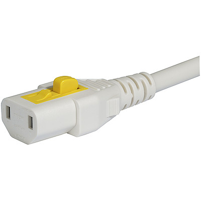 6051.2813  IEC Appliance Outlet C17 With V-Lock Connection white