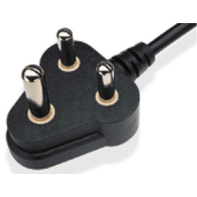 3-101-514  Netzstecker Indien schwarz