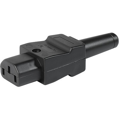 4022  IEC Connector C13, Rewireable, Straight