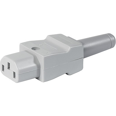 4022  IEC Connector C13, Rewireable, Straight