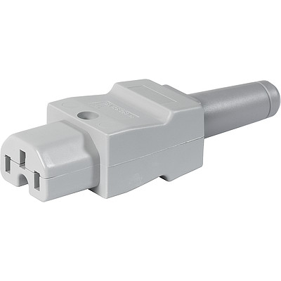 8101  IEC Connector C15, Rewireable, Straight