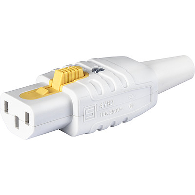 4783  IEC Connector C13 white