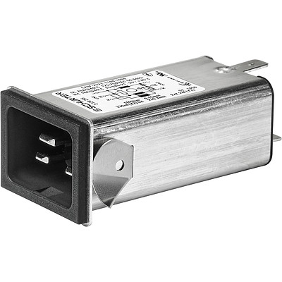 C20F  IEC Appliance Inlet C20 with Filter, Front or Rear Side Mounting