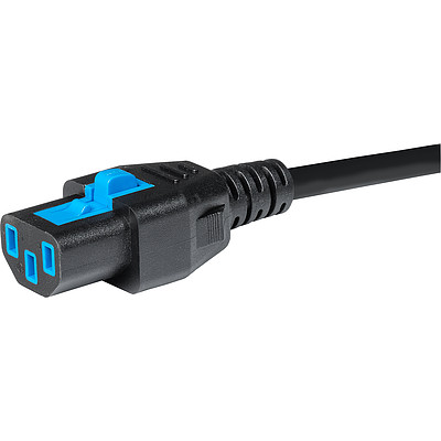 3-140-592  Übersicht Anschlussleitung mit IEC Gerätesteckdose C13, V-Lock, IP54