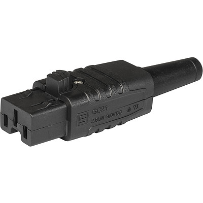 GC21  IEC Plug 400 VDC, Rewireable, Straight, max. Cable Diameter 9.2 mm