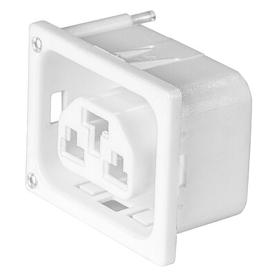 4763  Appliance Outlet F/J, with or w/o integrated Light Pipes, PCB terminals