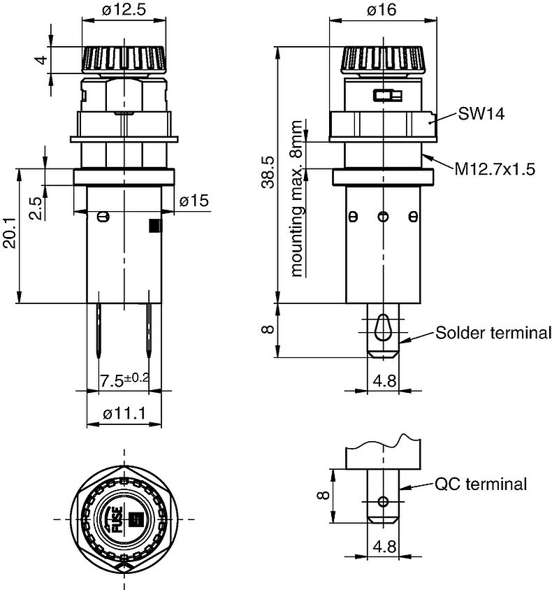 FPG2_Massbild_Mehransicht_Fingergrip_IP40