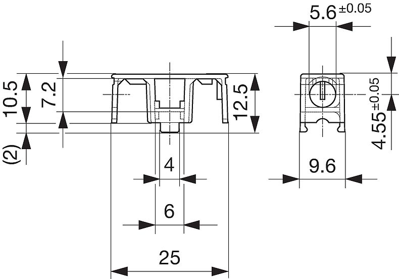 OGN_OGN-SMD_Massbild_Abdeckung_mit_Klemmhilfe