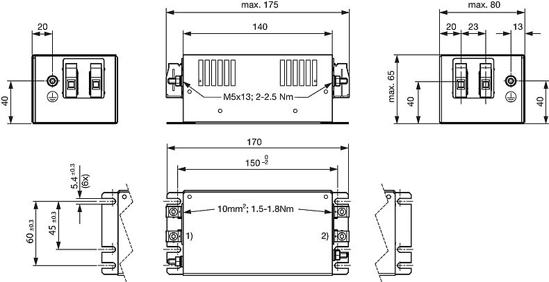 FMER_SOL_Massbild_Gehäuse_2P