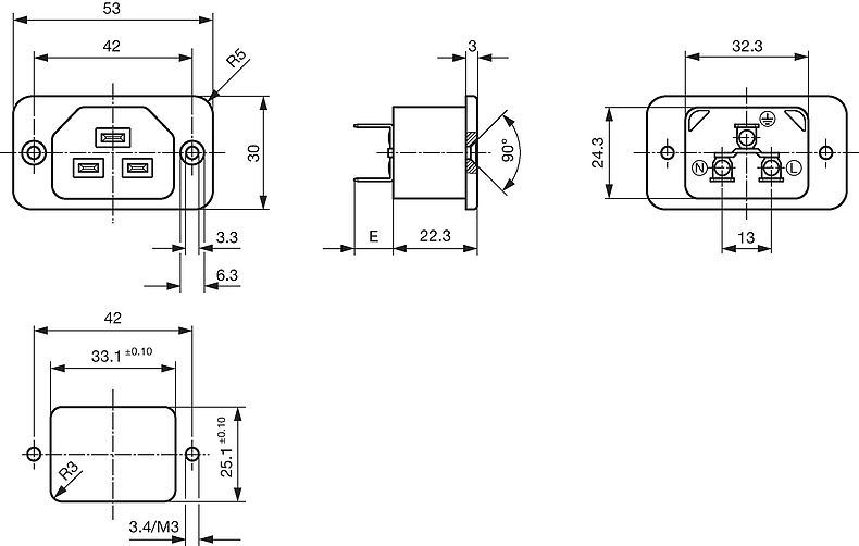 1681_Massbild_Schraumontage_Mehransicht