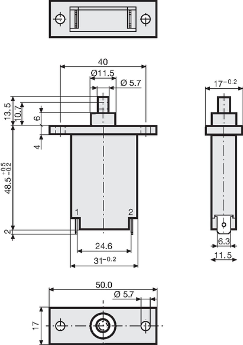 T12_111_Massbild_Flanschbefestg_Steckanschluss