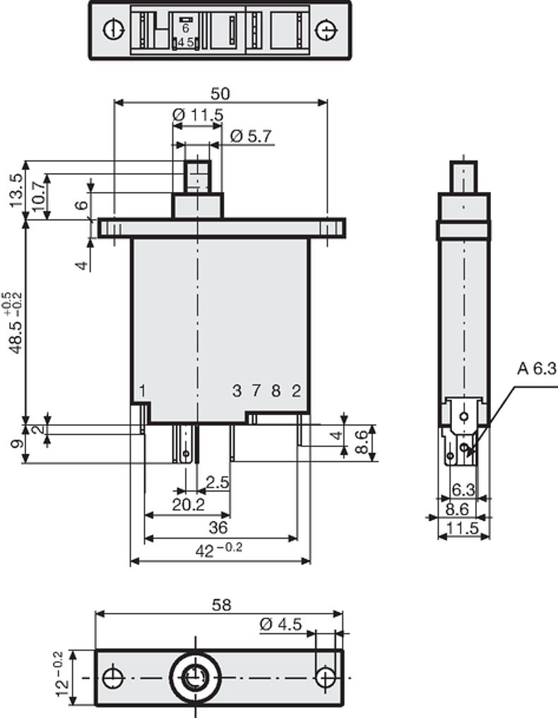 TMx12_111SN_Massbild_Flanschbefestg_Steckanschluss