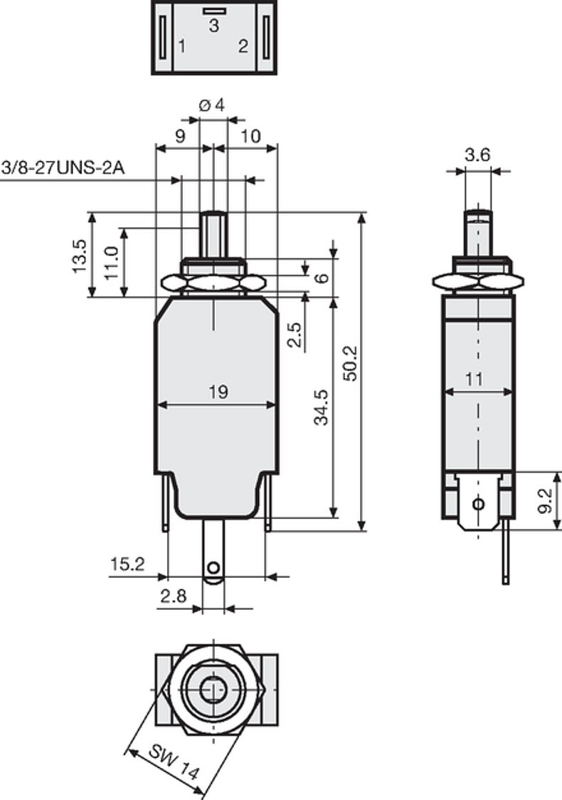 T11_214N_Massbild_Gewindehalsbefestigung