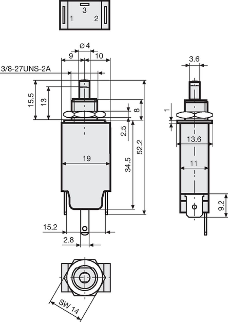 T11_314N_Massbild_Gewindehalsbefestigung