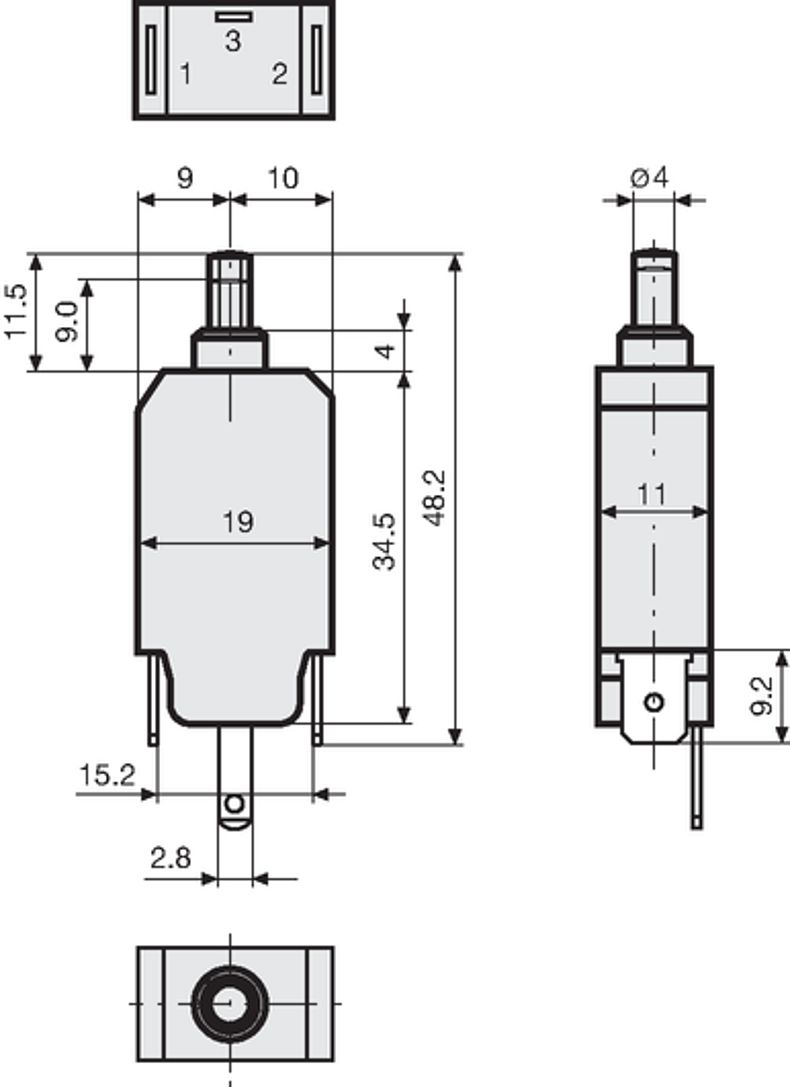 T11_814N_Massbild_Einlegetyp_Flachstecker
