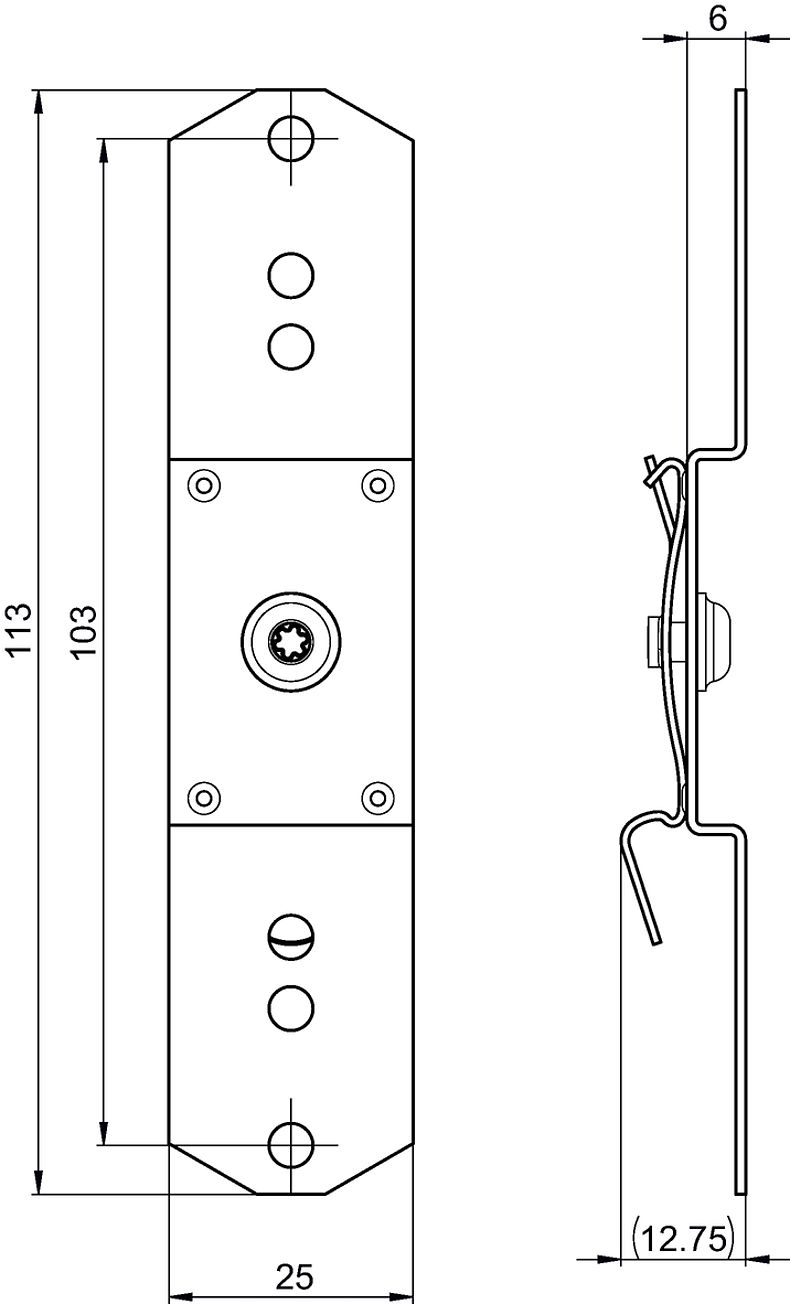 DIN RAIL Clip_3-135-931_Massbild