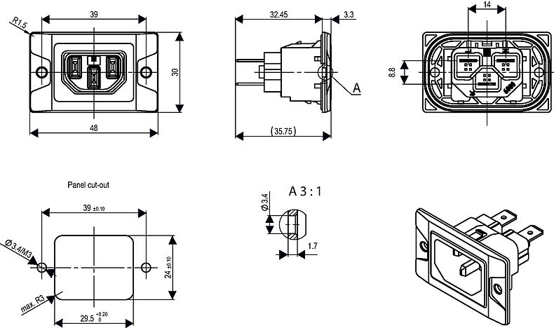 6080_Massbild_C14_mit_Dichtung