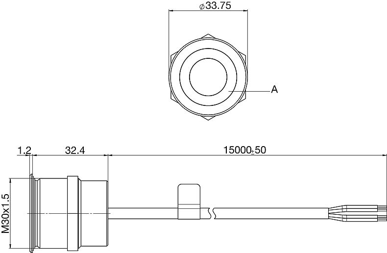 PSE_M30_mit_Kabel_Anschlussstift_Massbild