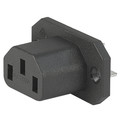 4787, SGE GST, PG07, Gerätesteckdose 10A Frontplatte s/w