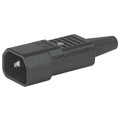 4732, SGE GST, PG07, Gerätesteckerkombielement 10A für Kabel s/w